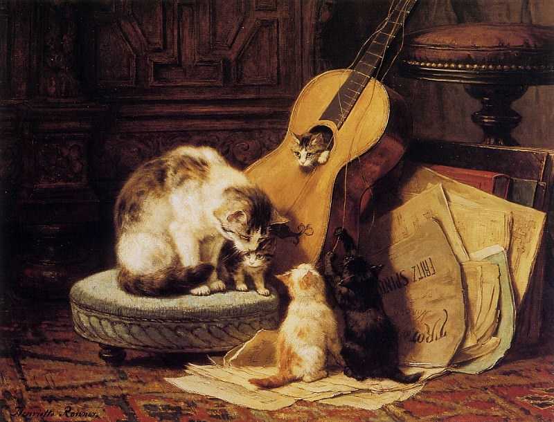 Кошки в европейской живописи 19 века