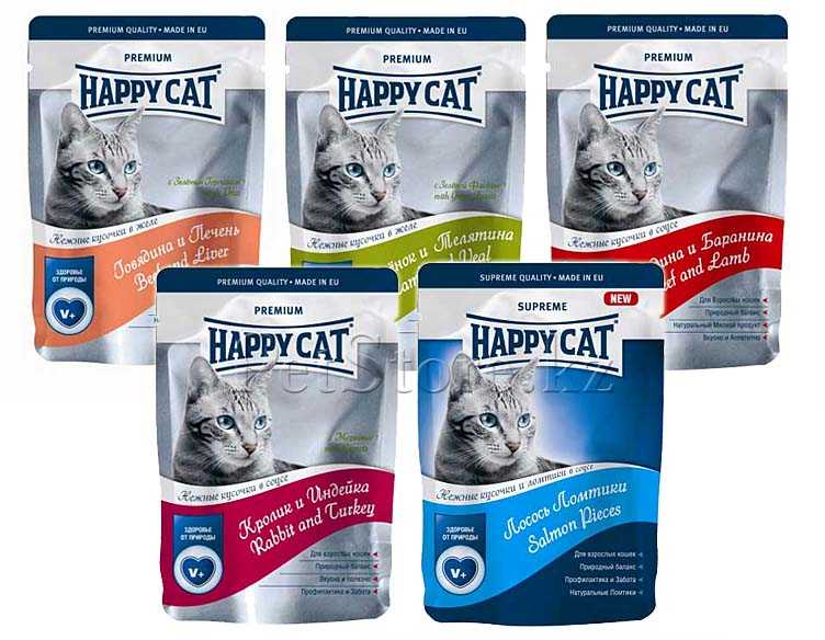 Корм для кошек happy cat («хэппи кэт»): отзывы ветеринаров и владельцев животных, состав и ассортимент, преимущества и недостатки