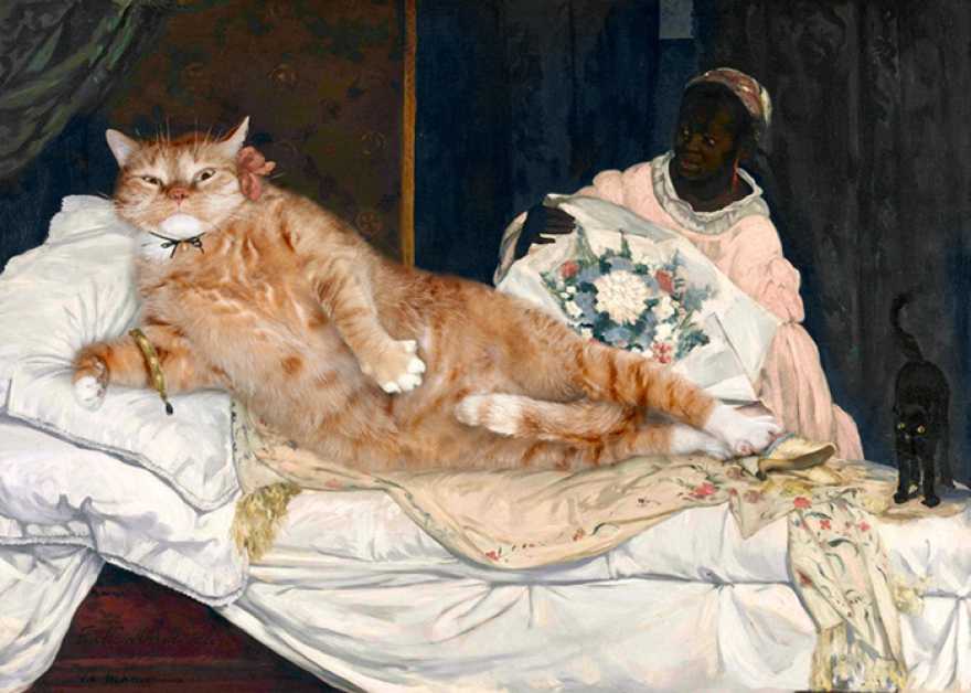 14 роскошных и забавных котов на полотнах знаменитых художников разных времён